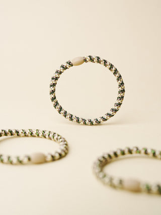 Kknekki Hair Tie Slim Mix Camo Yellow, 4 für 3