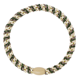 Kknekki Hair Tie Slim Mix Camo Yellow, 4 für 3