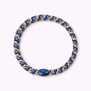 Kknekki Hair Tie Slim Mix Navy Gold Glitter , 4 für 3