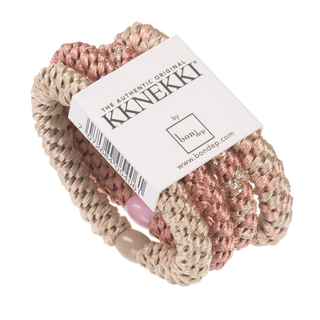 KKNEKKI HAARGUMMI 4 STÜCK IN EINEM PACKET, Gold 1658, ALTROSA 1871, Gold/ALTROSA 1735, ALTROSA/Gold 5031