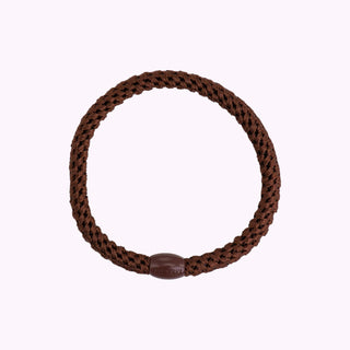 Kknekki Hair Tie Slim Mid Brown, 4 für 3