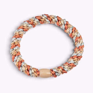 Kknekki Hair Tie Mix Lightblue - Teracotta Glitter, 4 für 3