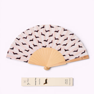 Sommer Fächer Bayerischer Dackel 41cm x 21cm