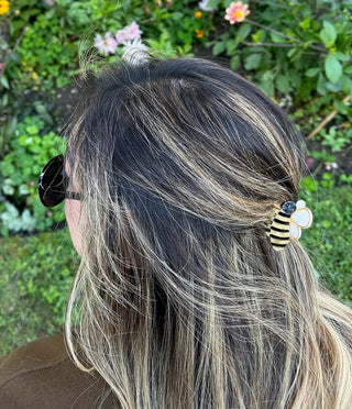 Handbemalter Mini Biene Haarspange | Geschenkidee