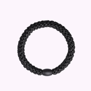 Kknekki Hair Tie Black Glitter,  4 für 3