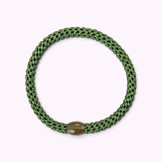 Kknekki Hair Tie Slim Bottlegreen, 4 für 3
