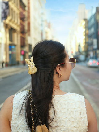 Handbemalte Bunny Haarspange | Geschenkidee für Ostern