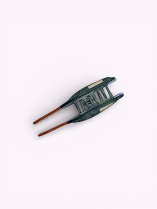 Handbemalter Champagner Haarspange | Geschenkidee