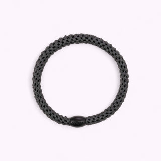 Kknekki Hair Tie Slim Charcoal, 4 für 3