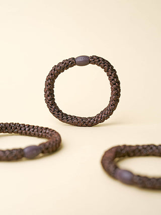 Kknekki Hair Tie Chocolate Glitter, 4 für 3
