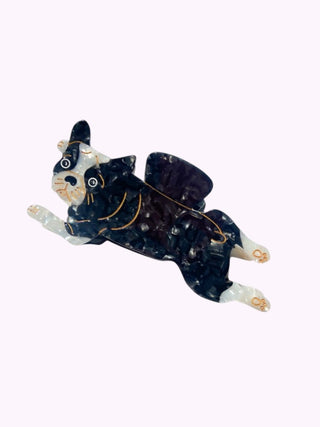 Handbemalter Französische Bulldogge Haarspange| Geschenktipp 🐶💕