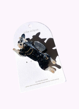 Handbemalter Französische Bulldogge Haarspange| Geschenktipp 🐶💕