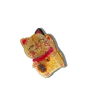 Handbemalte Lucky Cat Haarspange | Super Geschenkidee🎁