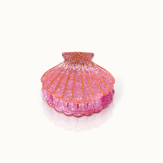 Haarklammer Muschelform Barbie Glitzer