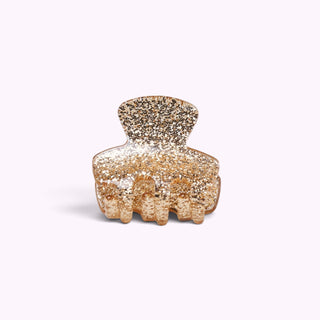 Mini Haarklammer mit Golden Glitzer