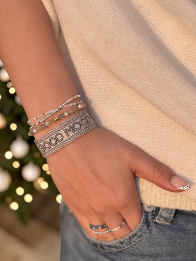 Good Mood Statement Armband Jeansblue