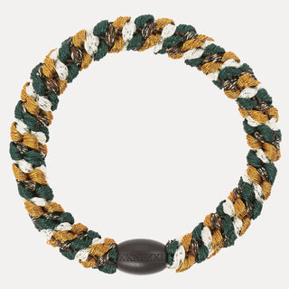 Kknekki Hair Tie Mix Jungle Green/ Curry/Brown- Neue Herbstkollektion , 4 für 3