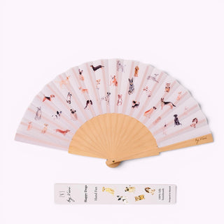 Sommer Fächer Happy Dogs 41cm x 21cm