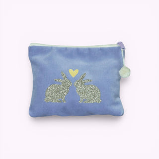 Kosmetiktäschli Mini Häsli Flieder/Eisgold