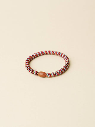 Kknekki Hair Tie Slim Bordeaux/Hellblau Glitter, 4 für 3