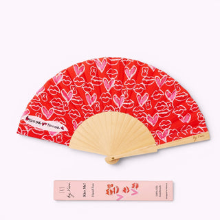 Sommer Fächer Kiss me 41cm x 21cm