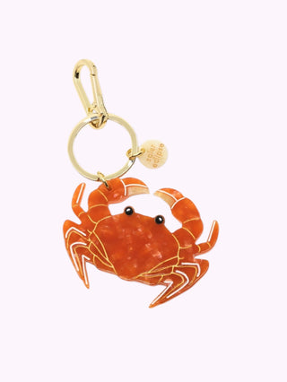 Handbemalter Krabben Taschenhänger + Schlüsselanhänger I Geschenkidee