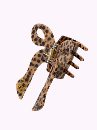 Handbemalte Coquette-Schleifen-Haarspange Leo | Bestseller & Geschenktipp 🎀🤎