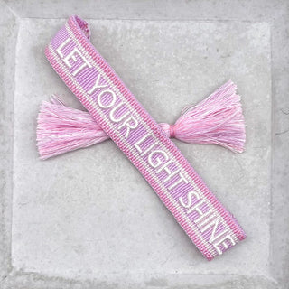Let Your Light Shine Statement Armband Lila