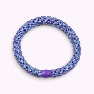 Kknekki Hair Tie Purple Blue glitter 4 für 3