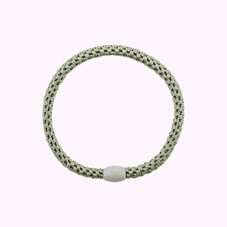 Kknekki Hair Tie Slim Dusty Lind Green, 4 für 3