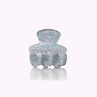 Haarklammer Klein Silber Glitter