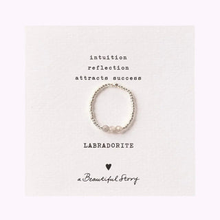 Ring mit Labradorit Steinen