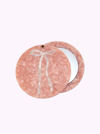 Handbemalter Kompaktspiegel Rosa| Geschenkidee