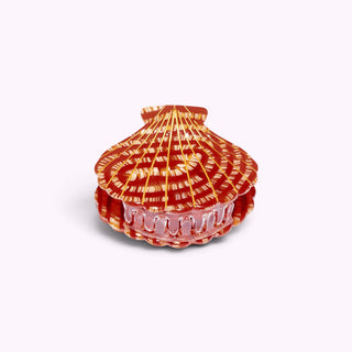 Haarklammer Muschelform Feuer