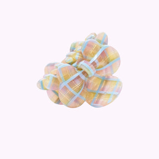 Haarspange Schleife Hellblau/Grün