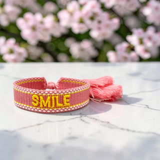 SMILE Statement Armband Coral - Neu - schmaler 15mm