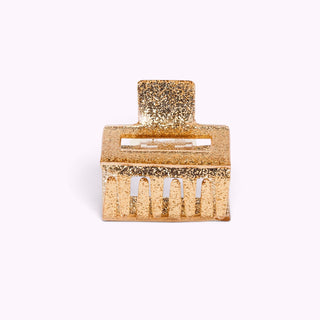 Haarspange SQUARE Gold Glitter