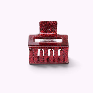 Haarspange SQUARE Rot Glitter