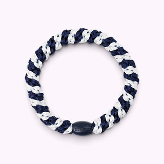 Kknekki Hair Tie Weiss/Navy 4 für 3